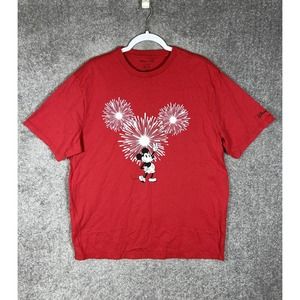 Disney x AE American Eagle Mickey Mouse Be Love Fun True You T-shirt Mens XL Red